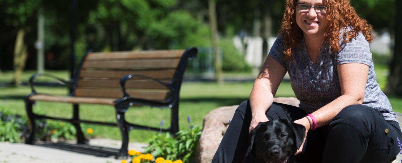 Female client with her Hearing Dog Guide