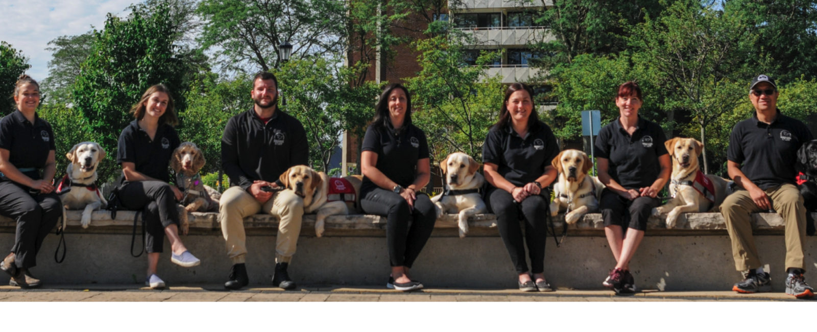 Instructors with Dog Guides in training