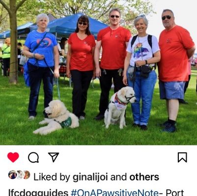 Instagram post- shows Port Perry Walk organizers group