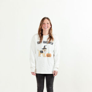 White Howlloween Long Sleeve T