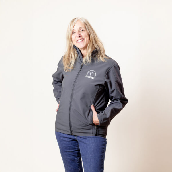 Mens Black Heather Soft Shell Jacket